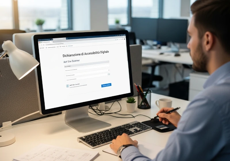 Illustrazione di una Dichiarazione di Accessibilità